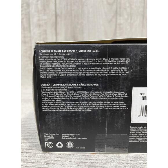 Ultimate Ears BOOM EXC Portable Bluetooth Speaker Blue (984-001800) - NEW - Picture 7 of 7